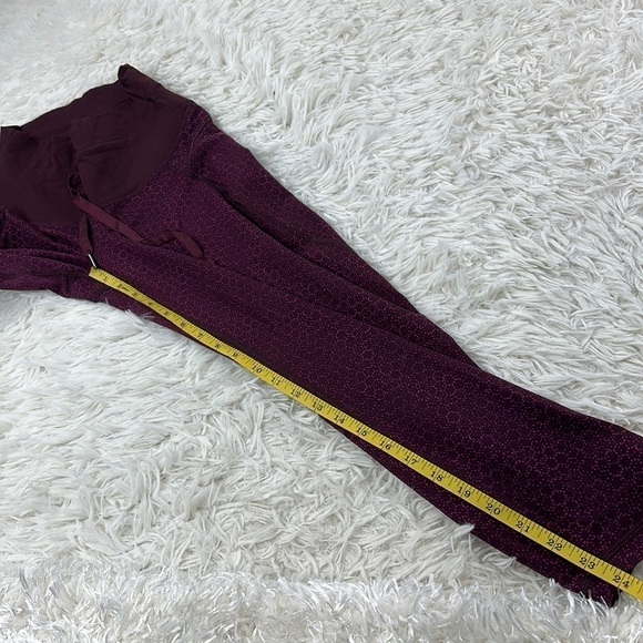 Lululemon Shake It Out Crop Star Pixel Raspberry Bordeaux Drama / Bordeaux Drama - Picture 2 of 5